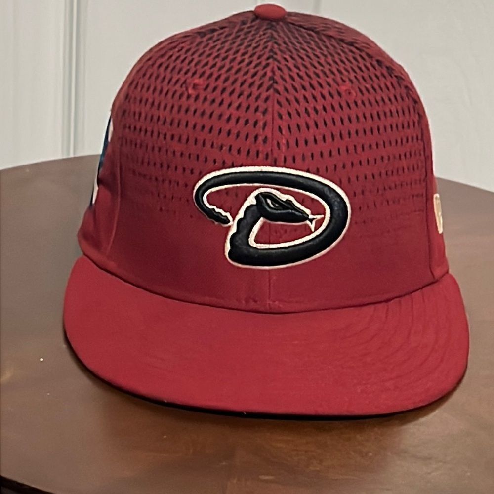 🔥ARIZONA DIAMONDBACKS Authentic MLB New Era 59Fifty Fitted Hat 6 7/8 - PERFECT!